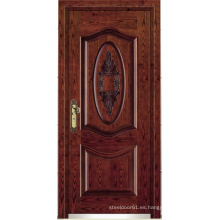 Puerta acorazada de madera de acero del estilo turco (LTK-A057)